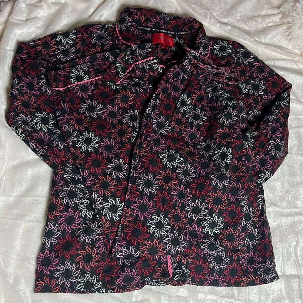 SET victoria’s secret flannel flower monogram pattern